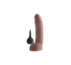 King Cock 9 inches Squirting Dildo Brown 